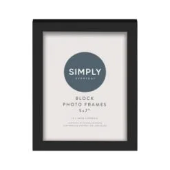 Simply Everyday 5 X 7" Block Frames 3pk - Black 7 Simply Everyday 5 X 7" Block Frames 3pk - Black -Furniture shop 290764 3pk simply everyday block frames 5x7 black 3