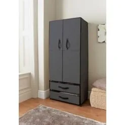 Spaceways Deluxe Double Canvas Wardrobe