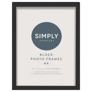 Simply Everyday A4 Block Frames 3pk - Black 4 Simply Everyday A4 Block Frames 3pk - Black - Image 2