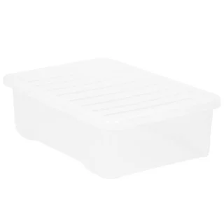B&M Underbed Clear Storage Box With Lid 32L - Clear 7 B&M Underbed Clear Storage Box With Lid 32L - Clear - Image 5