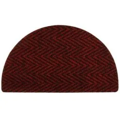 B&M Half Moon Indoor Chevron Doormat 40 X 70cm -Furniture shop 319759 Half Moon Indoor Chevron Mat 40x70cm red