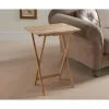 B&M Rubberwood Folding Table -Furniture shop 320128 Rubberwood Folding Table