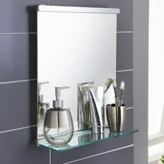 B&M Premium Bathroom Mirror With Shelf 3 B&M Premium Bathroom Mirror With Shelf