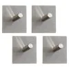 B&M Metal Adhesive Hooks 4pk - Square 1 B&M Metal Adhesive Hooks 4pk - Square -Furniture shop 332165 metal adhesive hoot set of 4 square