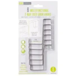 B&M Multifunctional 2-Way Overdoor Hooks 6pk