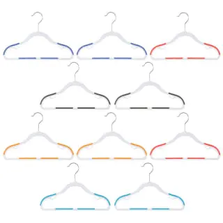 B&M Addis Children's Non-Slip Hangers 10pk - Multi Colour 4 B&M Addis Children's Non-Slip Hangers 10pk - Multi Colour - Image 2