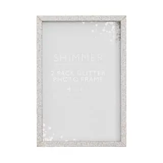 B&M Glitter Photo Frames 4 X 6" 2pk 5 B&M Glitter Photo Frames 4 X 6" 2pk - Image 3