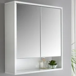 Norsk High Gloss Bathroom Mirror Cabinet