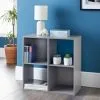Lokken 4 Cube Shelving Unit - Grey -Furniture shop 348903 lokken grey 4 cube storage