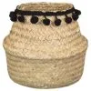 B&M Mini Pompom Basket - Natural 1 B&M Mini Pompom Basket - Natural -Furniture shop 355410 mini pompom basket