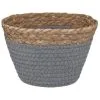 B&M Mini Cotton Wicker Basket - Grey -Furniture shop 355715 mini straw and cotton rope string basket grey