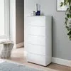 Norsk 5 Drawer Chest - White -Furniture shop 358576 norsk 5 drawer chest