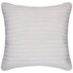 B&M Arctic Sable Faux Fur Cushion 48 X 48cm - Cream