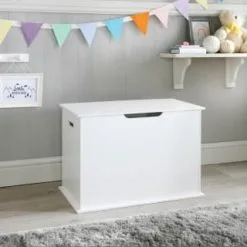 Mobel Toybox -Furniture shop 363377 mobel wooden white toy box storage with lid 2