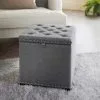 B&M Heritage Storage Ottoman - Grey -Furniture shop 365965 heritage storage ottoman
