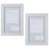B&M Block Photo Frame 4 X 6" 2pk - Grey -Furniture shop 367045 2pk block photo frame 4x6 grey