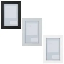 B&M Block Photo Frame 4 X 6" 2pk - Grey -Furniture shop 367045 2pk block photo frame 4x6 main