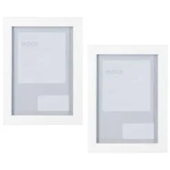 B&M Block Photo Frame 5 X 7" 2pk - White