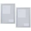 B&M A4 Block Photo Frame 2pk - Grey -Furniture shop 367048 2pk block photo frame a4 grey