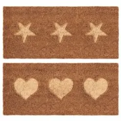 B&M Embossed Coir Step Mat - Hearts 7 B&M Embossed Coir Step Mat - Hearts -Furniture shop 367447 embossed coir step mat 25x55cm main