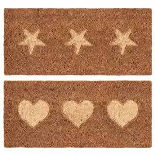 B&M Embossed Coir Step Mat - Hearts 5 B&M Embossed Coir Step Mat - Hearts - Image 3