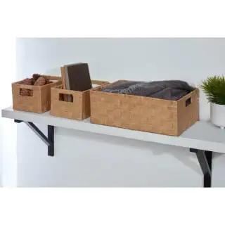 B&M Paper Rope Baskets 3pk - Natural 3 B&M Paper Rope Baskets 3pk - Natural