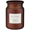 B&M Large Spa Scented Candle - Amber - Restore -Furniture shop 368679 large spa candle restore 5