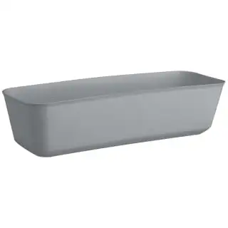 B&M Soft Touch Flexi Storage Tray 3pk - Grey 4 B&M Soft Touch Flexi Storage Tray 3pk - Grey - Image 2