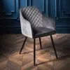 Loft Studio Collection Loft Studio Velvet Dining Chair - Grey