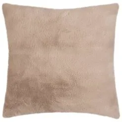 B&M Aspen Faux Fur Cushion - Dark Mink