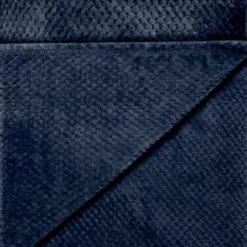 B&M Waffle Faux Fur Throw - Navy 10 B&M Waffle Faux Fur Throw - Navy -Furniture shop 372950 waffle faux fur throw navy 2