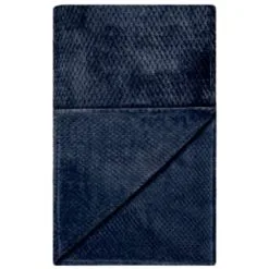 B&M Waffle Faux Fur Throw - Navy 9 B&M Waffle Faux Fur Throw - Navy -Furniture shop 372950 waffle faux fur throw navy