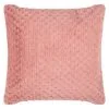Heritage Collection Waffle Faux Fur Cushion - Blush -Furniture shop 373028 waffle faux fur cushion blush
