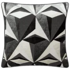 Furniture shop 10 Loft Studio Collection Jenson Geo Velvet Cushion - Grey