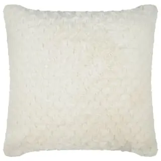 B&M Waffle Faux Fur Cushion 48 X 48cm - Cream 3 B&M Waffle Faux Fur Cushion 48 X 48cm - Cream