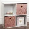 B&M Lana Storage Cubes 2pk - Blush -Furniture shop 374348 2pk blush lana storage cubes