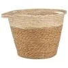 B&M Two Tone Wicker Basket - Cream -Furniture shop 374371 cream two tone wicker basket