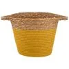 B&M Small Two Tone Wicker Basket - Ochre 2 B&M Small Two Tone Wicker Basket - Ochre -Furniture shop 374395 small ochre two tone basket