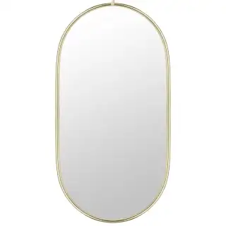 B&M Hanging Gold Mirror 4 B&M Hanging Gold Mirror - Image 2
