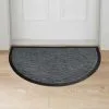 B&M Wave Sculptured Grey Doormat -Furniture shop 375322 wave sculputred 45x75cm grey doormat