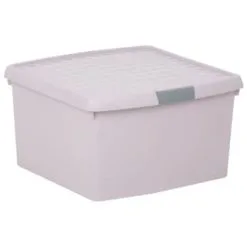 B&M Waffle Clip Box 25.5L - Blush -Furniture shop 375471 blush 25 5l waffle clip box 2