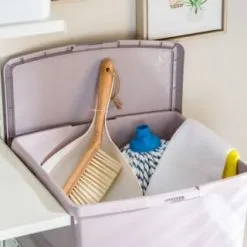 B&M Waffle Clip Box 25.5L - Blush -Furniture shop 375471 blush 25 5l waffle clip box 3