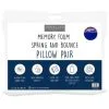 Downland Memory Foam Pillows 2pk -Furniture shop 375895 downland memory foam spring and bounce pillow pair