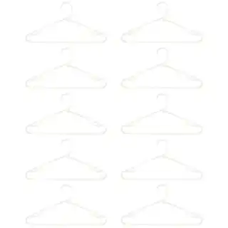 B&M Jumbo Hangers 10pk - White 4 B&M Jumbo Hangers 10pk - White - Image 2