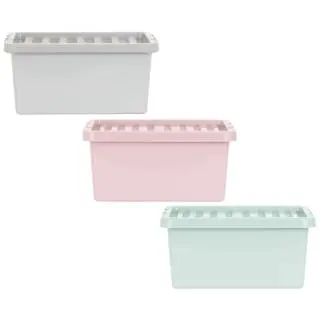 B&M Storage Box With Lid 11L - Dusty Pink 6 B&M Storage Box With Lid 11L - Dusty Pink - Image 4