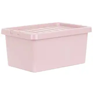 B&M Storage Box With Lid 11L - Dusty Pink 3 B&M Storage Box With Lid 11L - Dusty Pink
