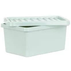 B&M Storage Box With Lid 11L - Sage -Furniture shop 377036 11l storage box sage 4