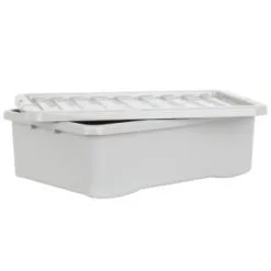 B&M Under Bed Storage Box 32L - Grey -Furniture shop 377037 under bed storage box 32l grey 3