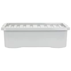 B&M Under Bed Storage Box 32L - Grey -Furniture shop 377037 under bed storage box 32l grey 4