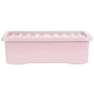 B&M Under Bed Storage Box 32L - Dusty Pink 5 B&M Under Bed Storage Box 32L - Dusty Pink - Image 3